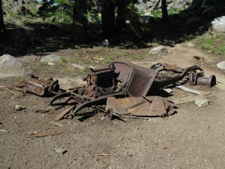 Old Truck used as power source for mine work